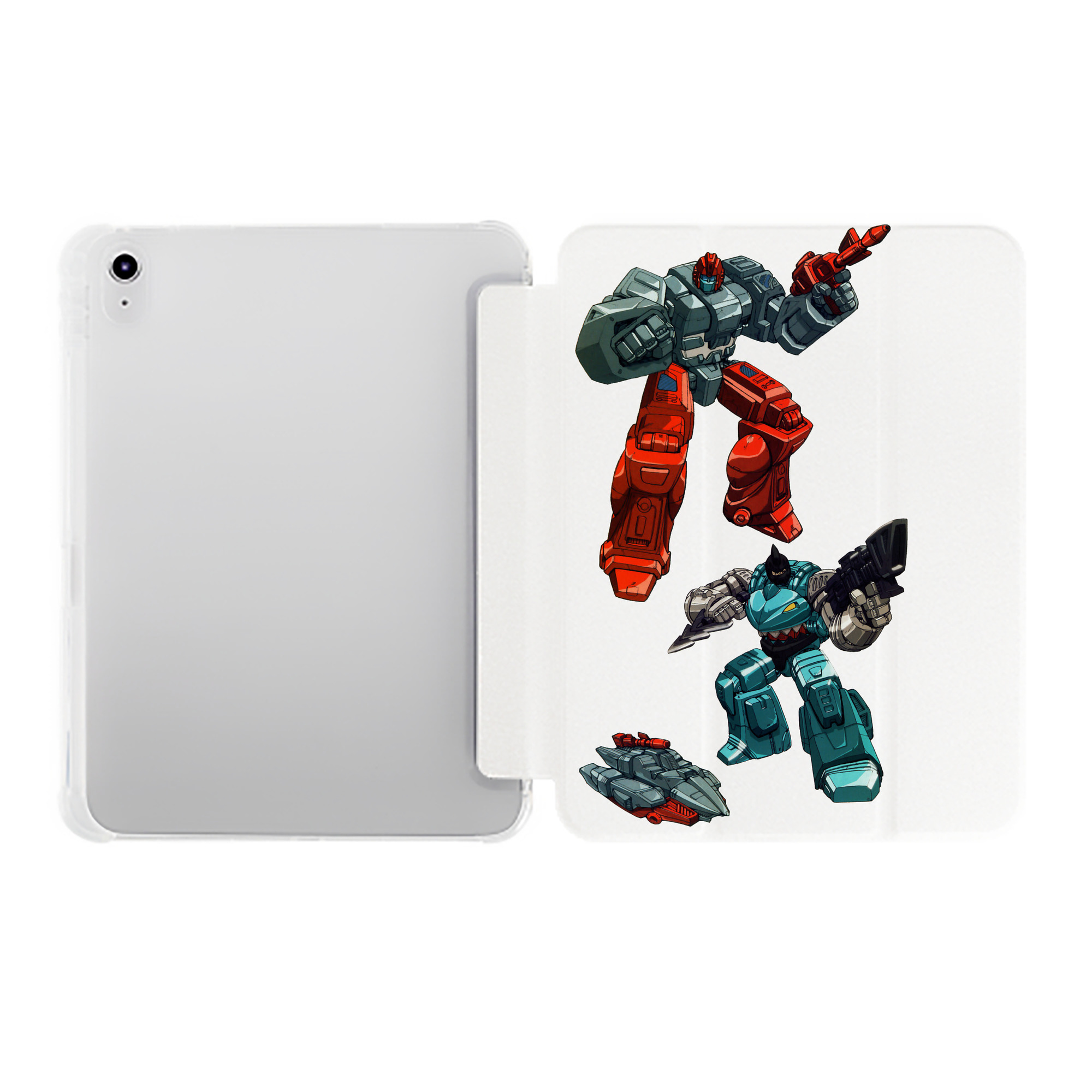 （画像用）  IPad ケース ペン収納付き 三つ折りスタンド PUレザー×シリコン 対応機種9.5/10.5/10.9インチ